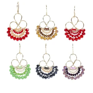 Aretes con técnica de alambrismo