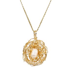 collar nido una perla