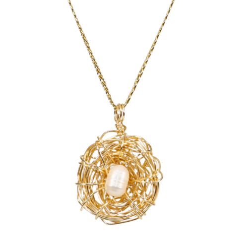 collar nido una perla