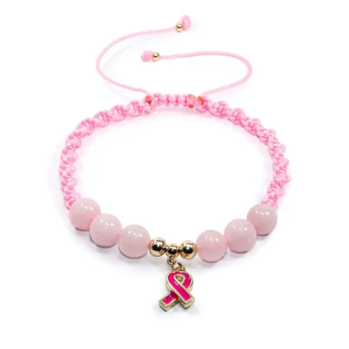 Pulsera conmemorativa con Cuarzos Rosa 🎀