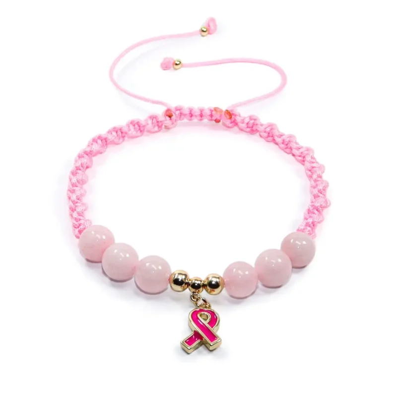 Pulsera conmemorativa con Cuarzos Rosa 🎀