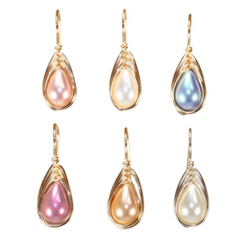Aretes perla de mallorca gota
