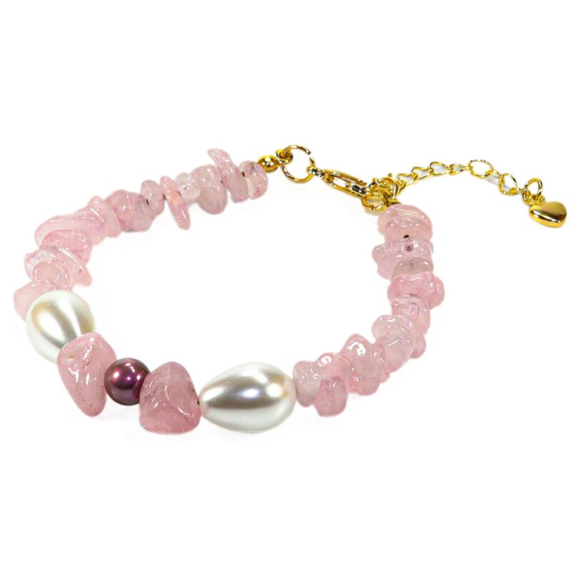 pulsera cuerazo rosa mallorca gota